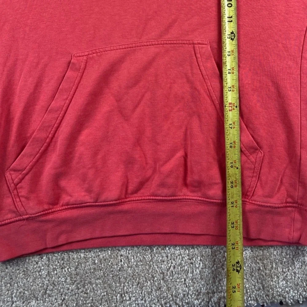 Nike Sportswear Gym Vintage Hoodie Coral Red Cowl Neck Pullover 803636-850 M